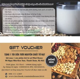 Mẫu voucher Mimi House