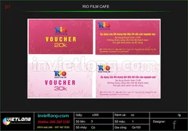 Mẫu Voucher Rio Film Cafe