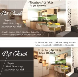 Mẫu Voucher Việt Thanh