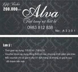 Mẫu Voucher Valva
