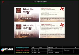 Mẫu thẻ giảm giá quán Thành Cổ