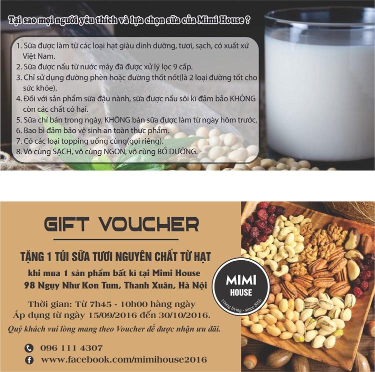 Mẫu voucher Mimi House