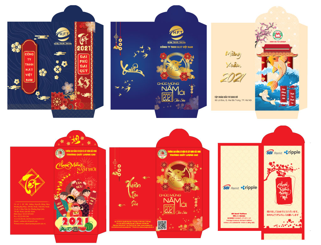 Mẫu bao lì xì Tết cho công ty đẹp nhất 2021 Mẫu bao lì xì Tết cho công ty đẹp nhất 2021