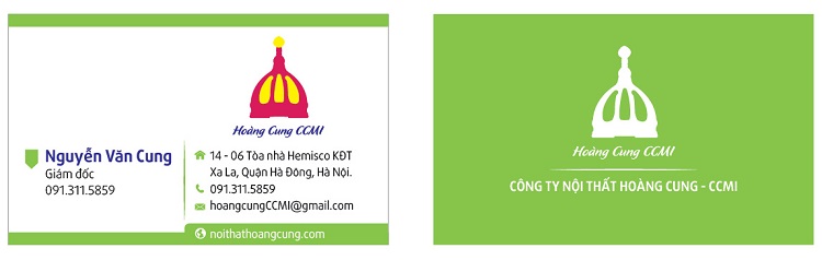 namecard nội thất Hoàng Cung