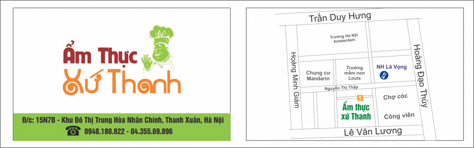 Card nhà hàng ẩm thực xứ thanh