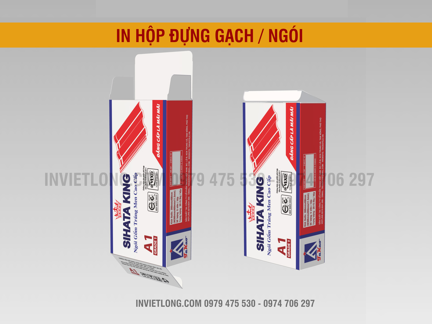 In hộp đựng gạch ngói Hà Nội