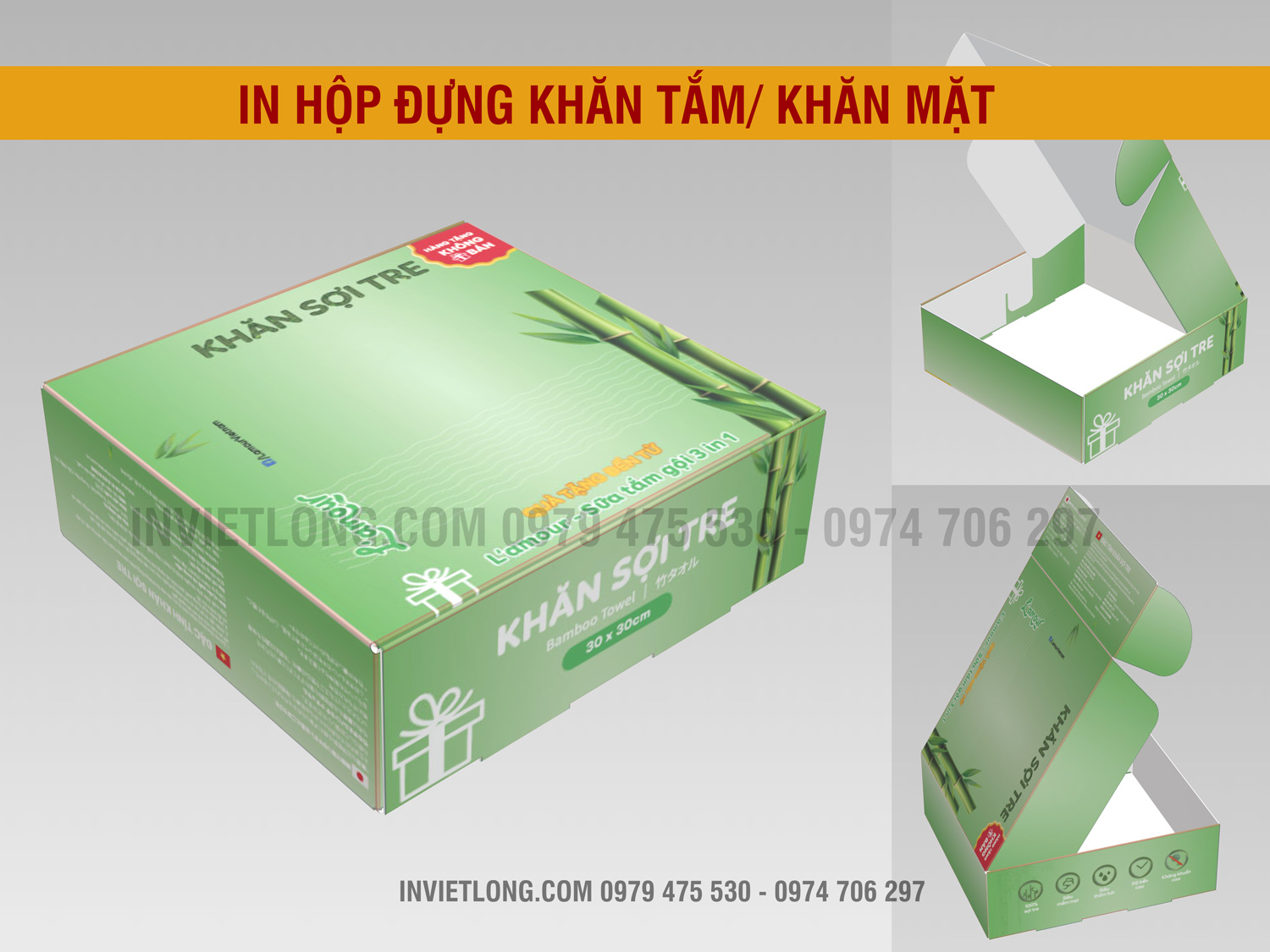 Mẫu hộp khăn tắm cao cấp