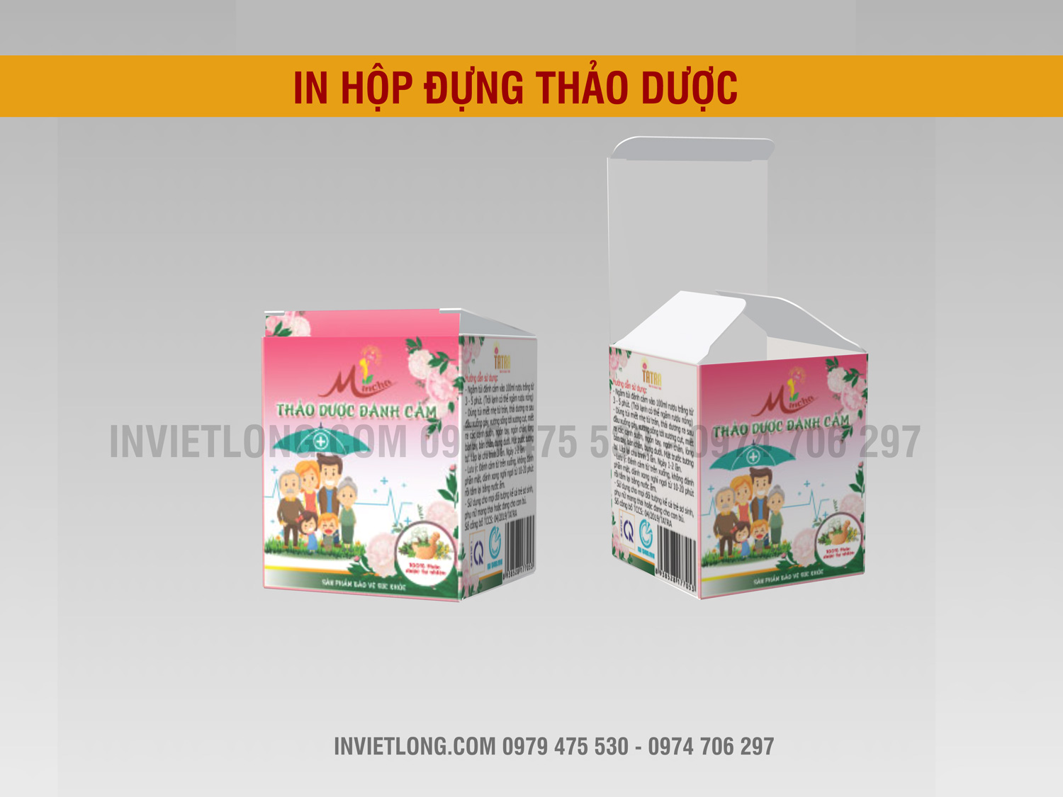 In hộp đựng thảo dược