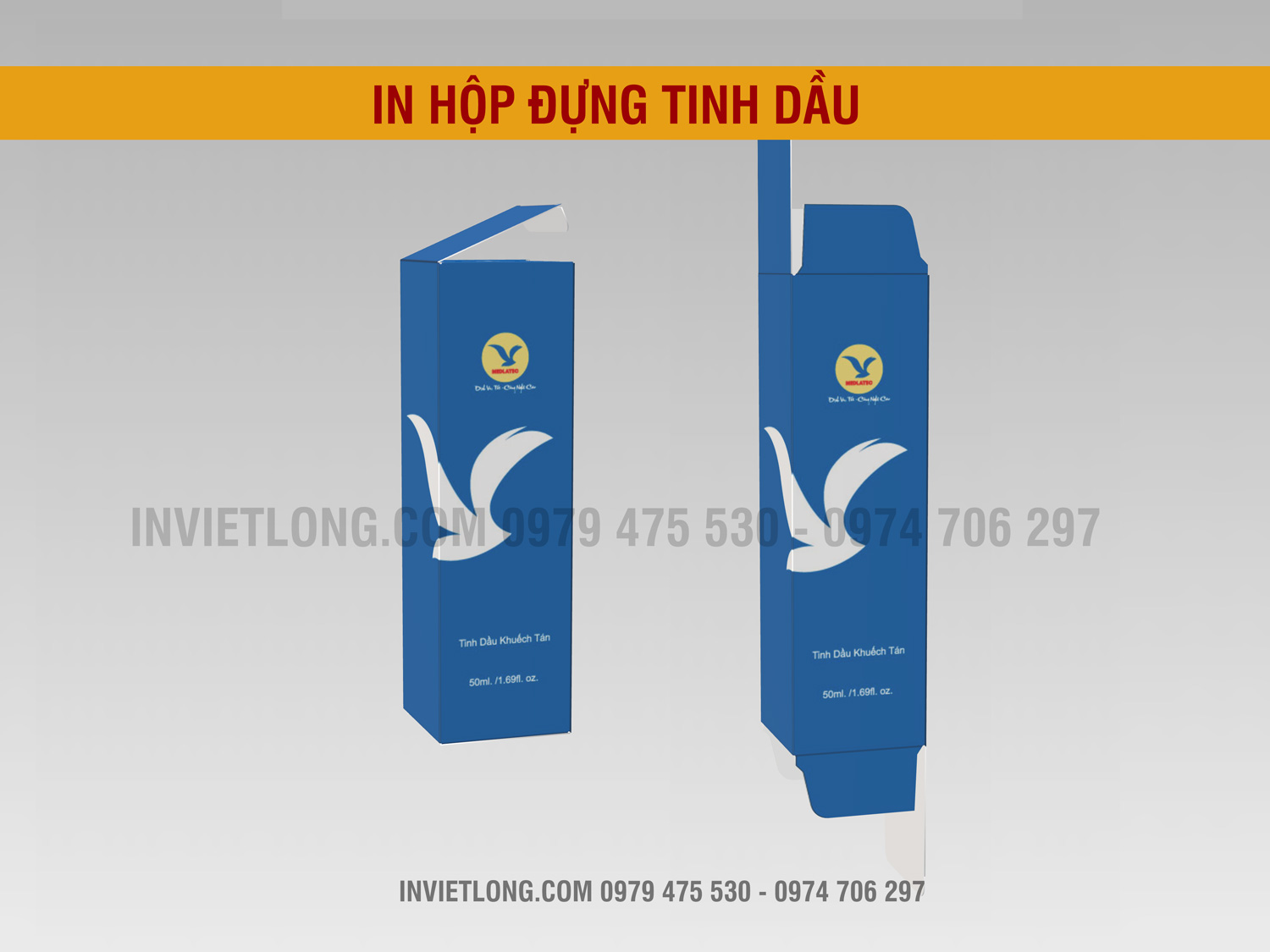 Mẫu hộp tinh dầu 50ml