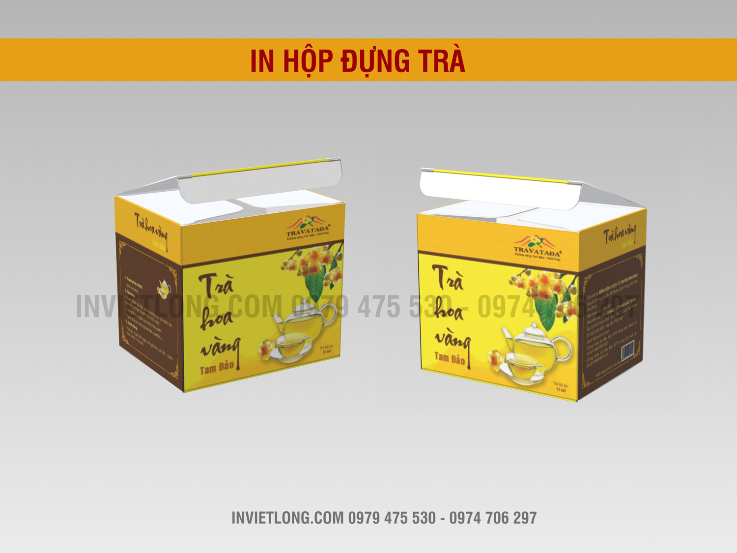 In hộp giấy đựng trà nhanh rẻ