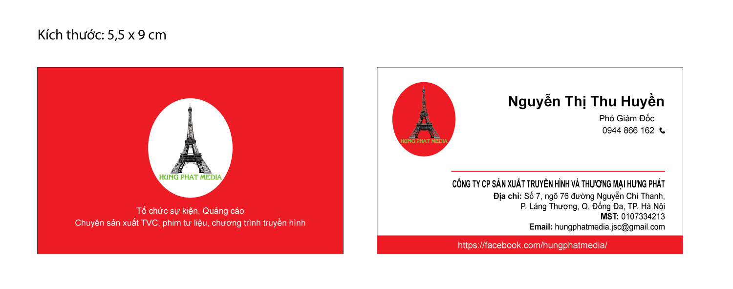 Mẫu namecard cho Studio