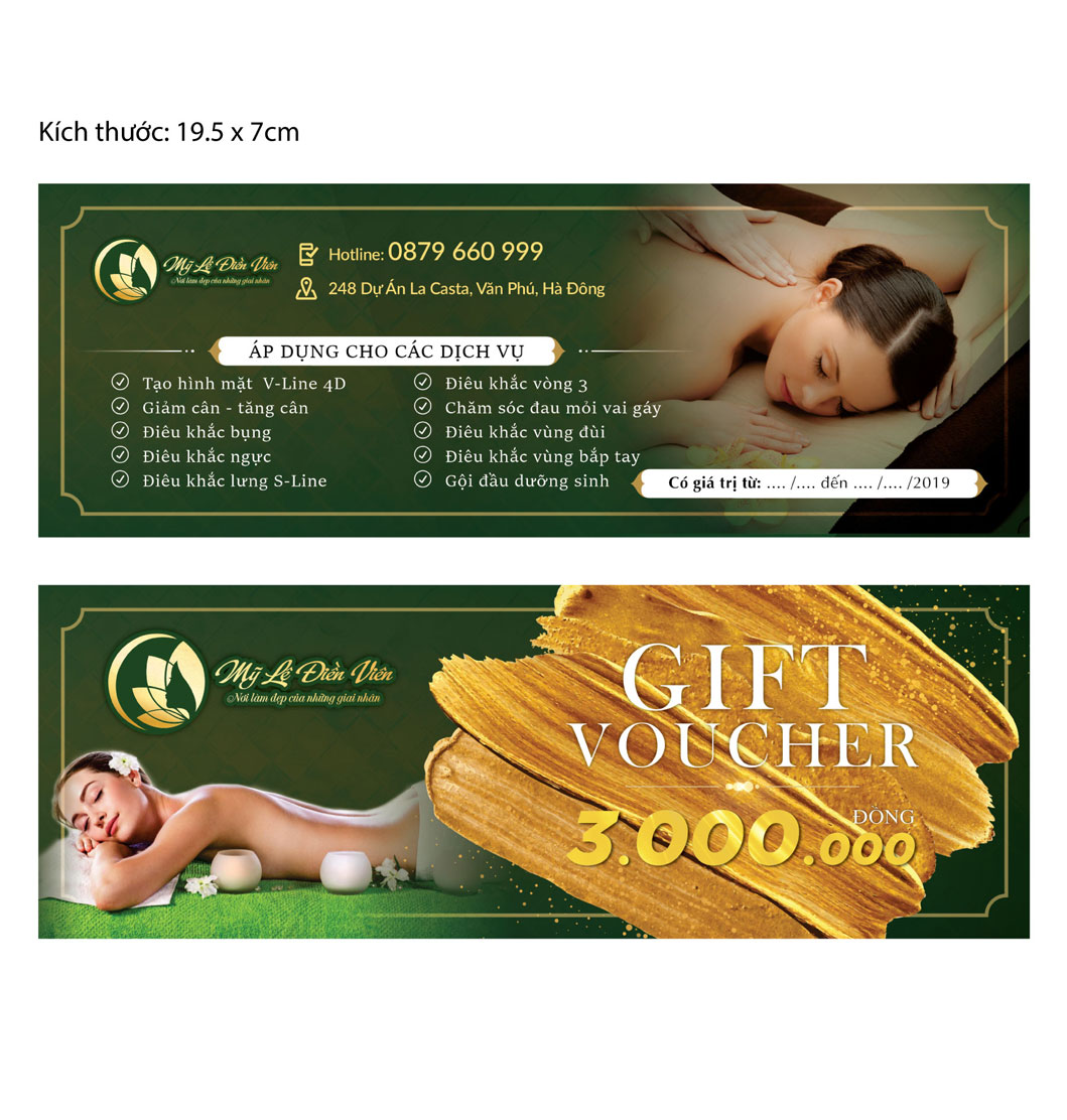 mẫu gift voucher cho spa đẹp