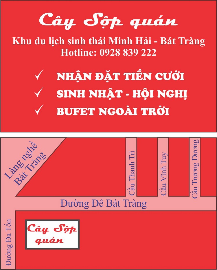 Mẫu danh thiếp cây sộp quán