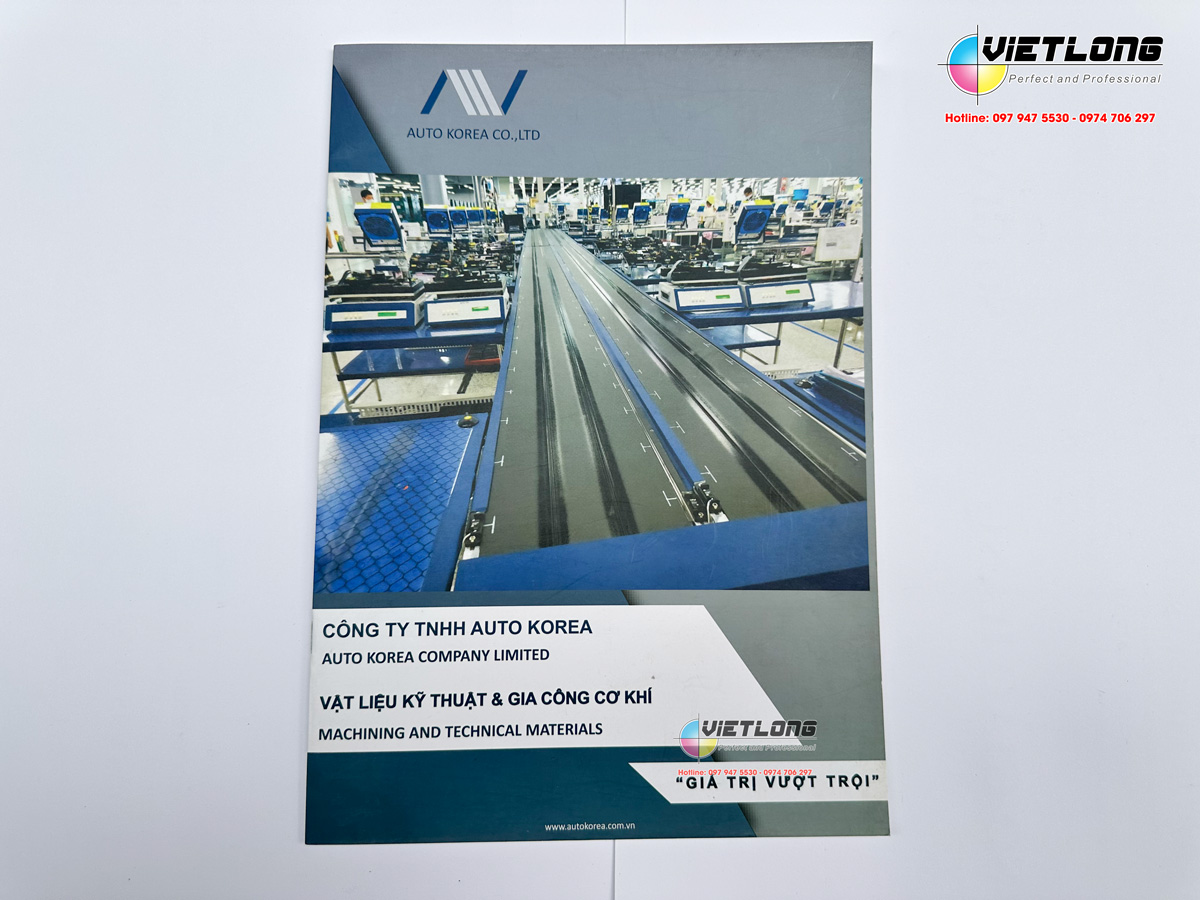 Thiết kế và in catalogue cho công ty cơ khí