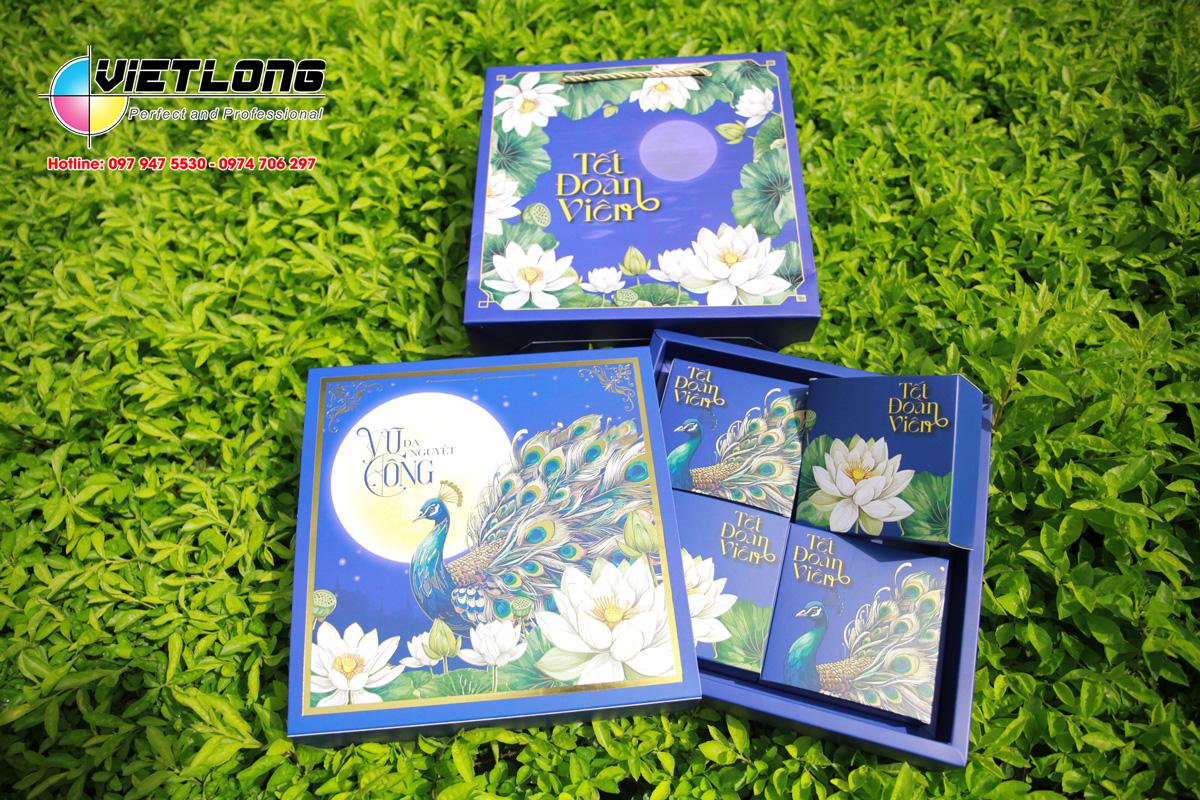 Mẫu quà tặng hộp bánh trung thu cao cấp sang trọng