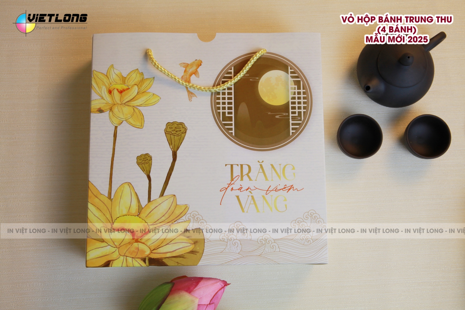 Sỉ lẻ hộp bánh trung thu 4 bánh 2025
