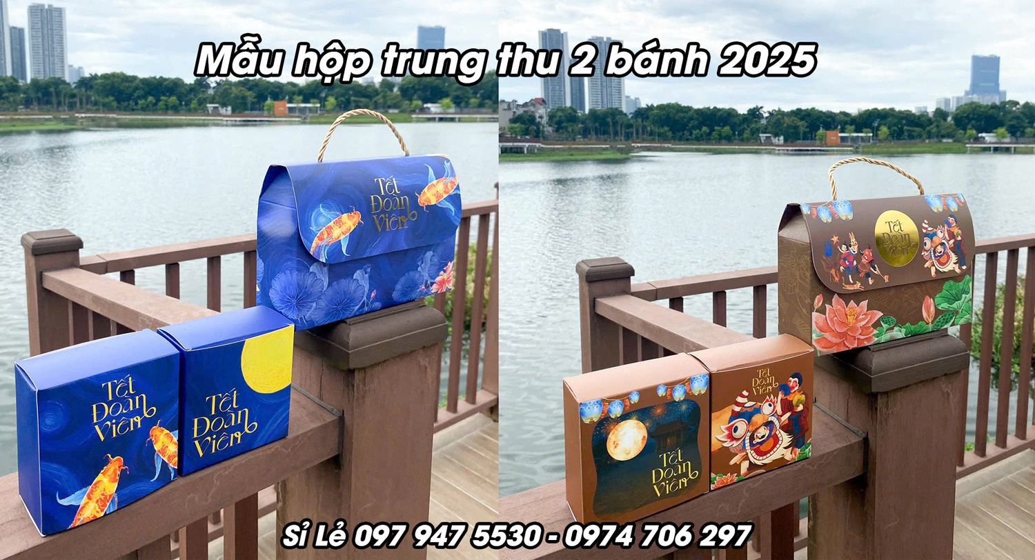 Sỉ lẻ hộp trung thu 2 bánh