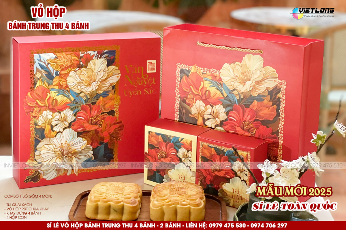 Những mẫu vỏ hộp bánh trung thu 2025 ấn tượng
