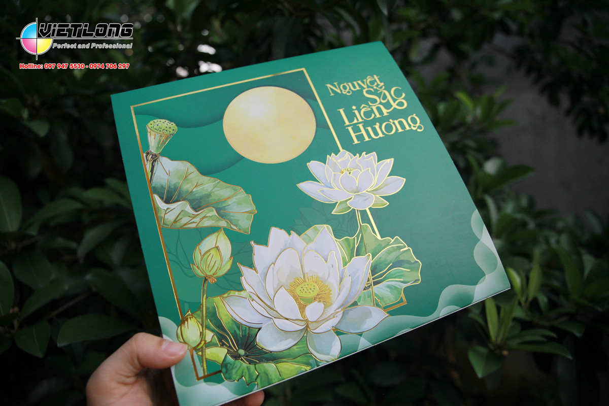 Vỏ hộp bánh trung thu ép kim cao cấp