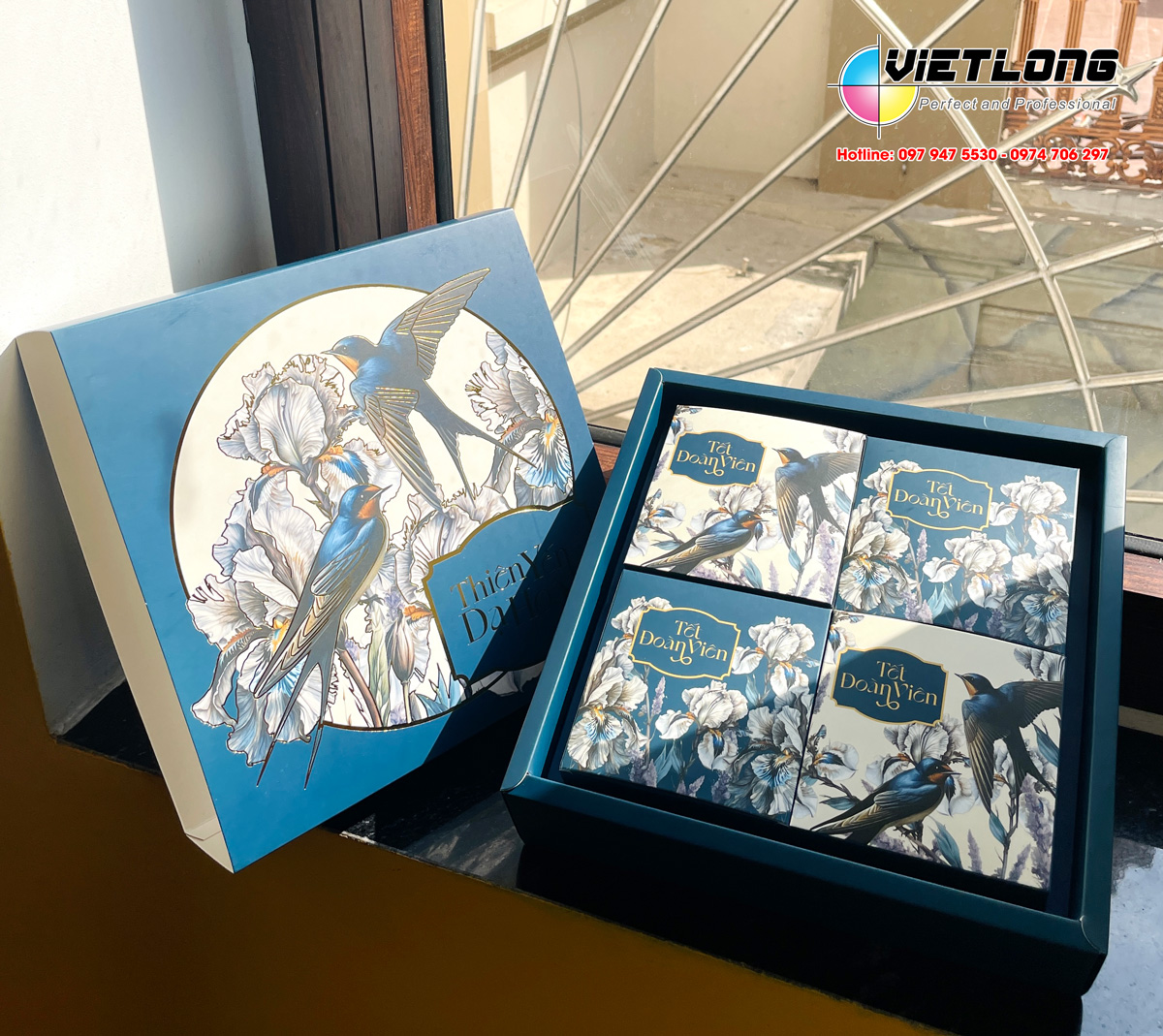 Vỏ hộp ép kim phủ UV tinh tế