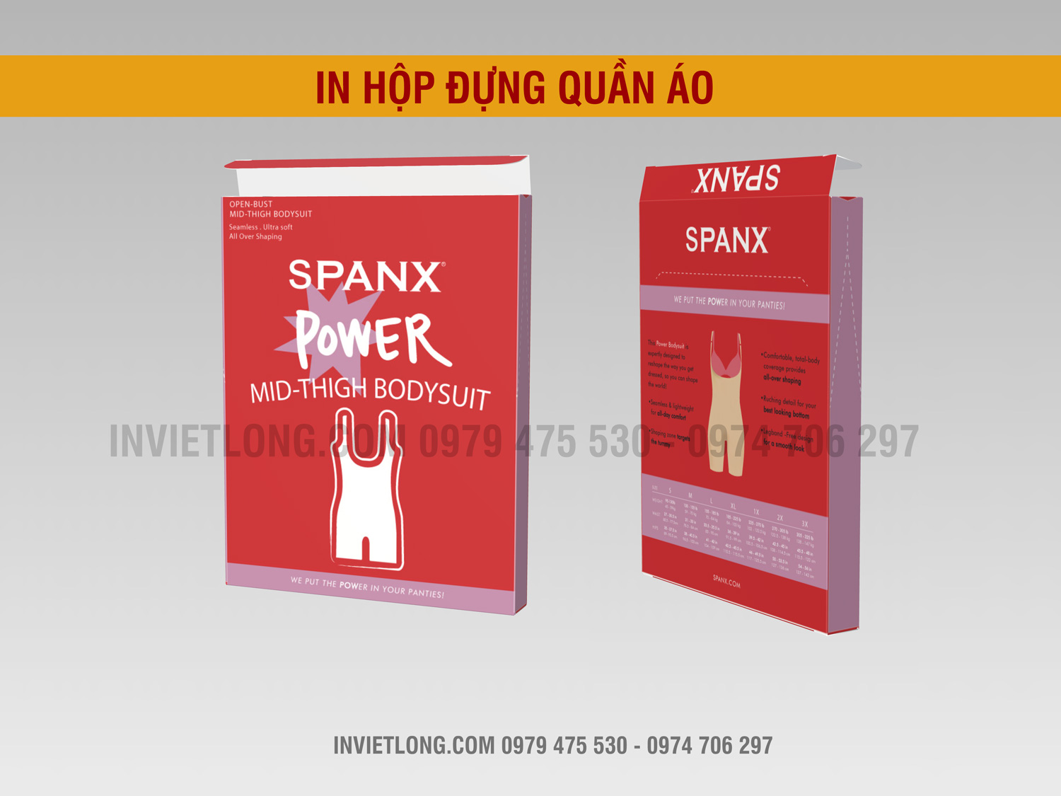 Mẫu hộp đựng quần áo lót body suit