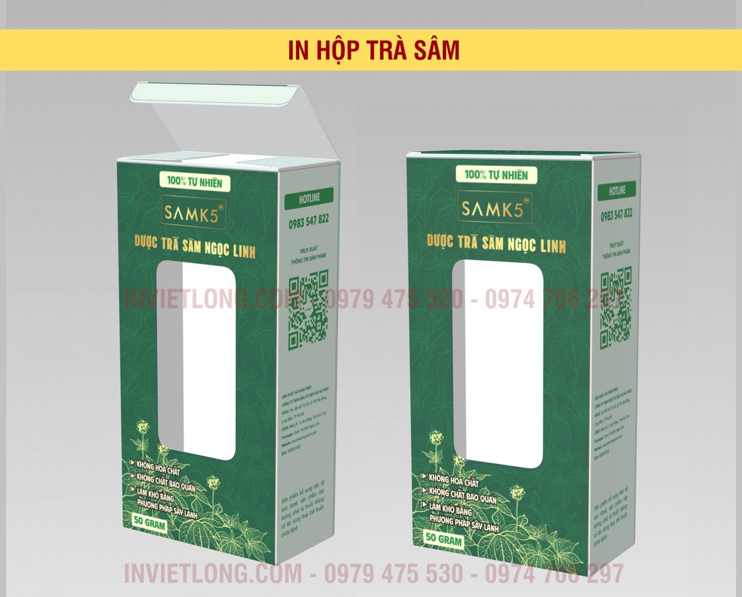 Mẫu hộp trà sâm