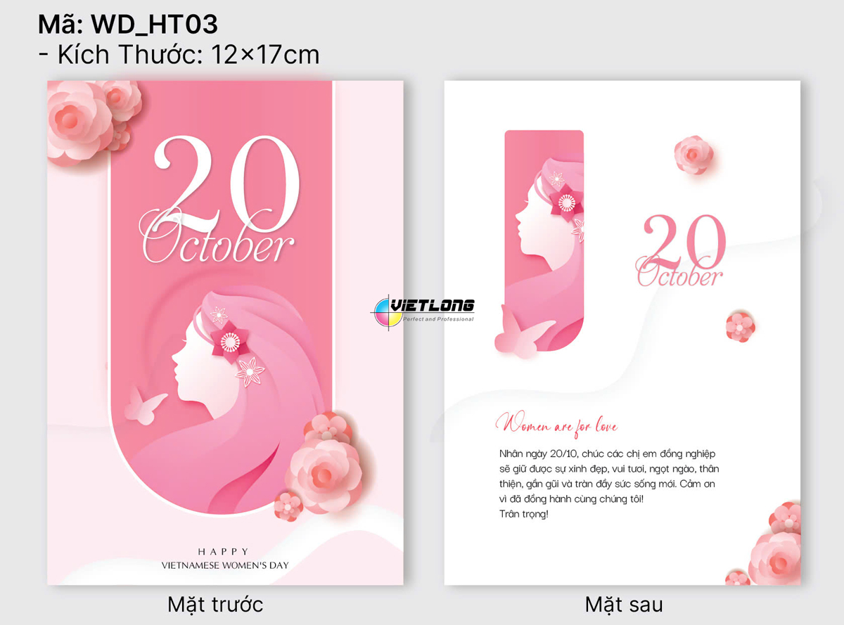 in thiệp 20-10 đẹp rẻ tại Hà Nội