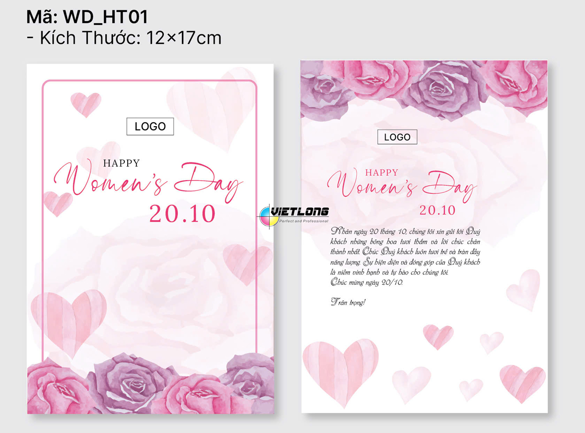 In thiệp 20/10 nhanh rẻ lấy ngay tại Hà Nội