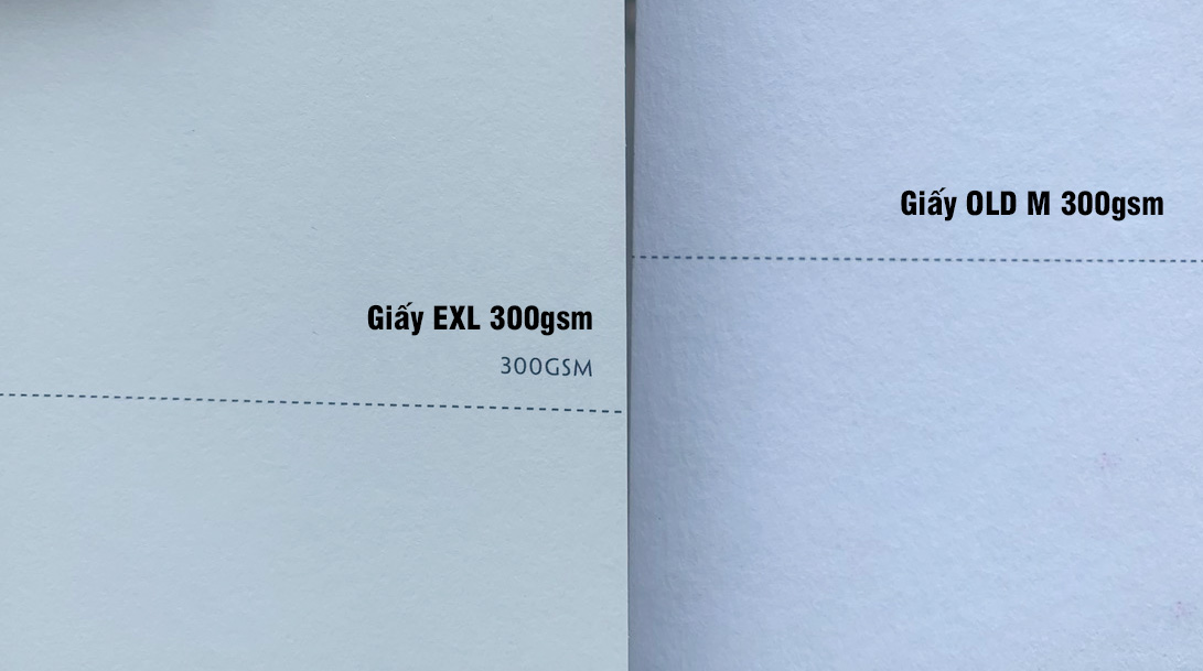 Giấy EXL 300gsm và OLD M 300gsm