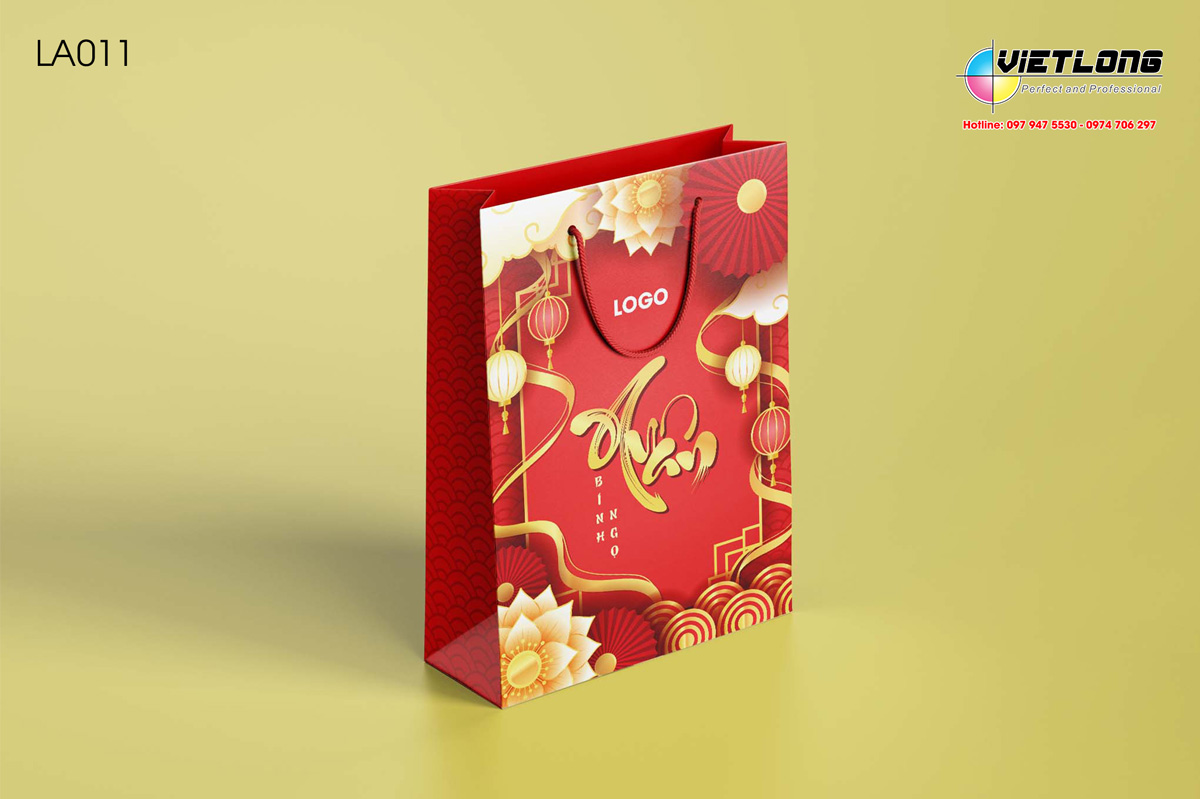 in túi giấy đựng quà tết