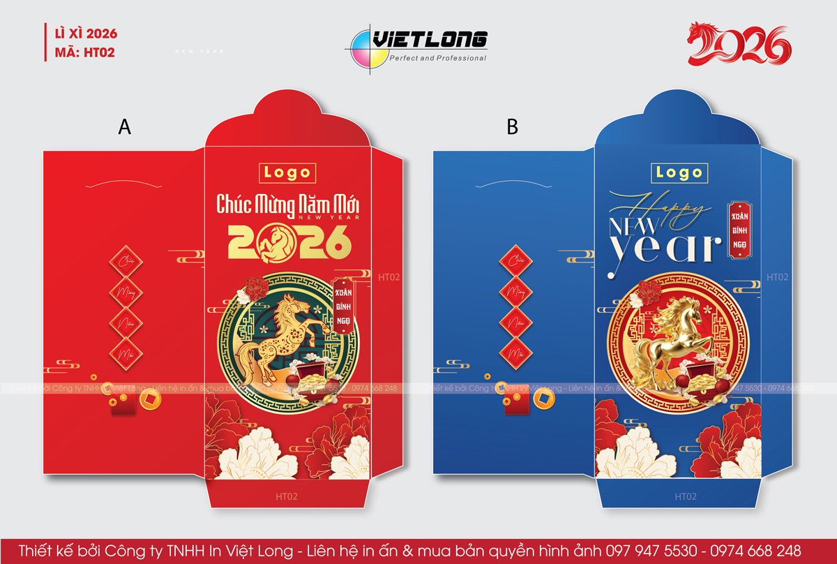 Gợi ý ý tưởng thiết kế bao lì xì năm con ngựa