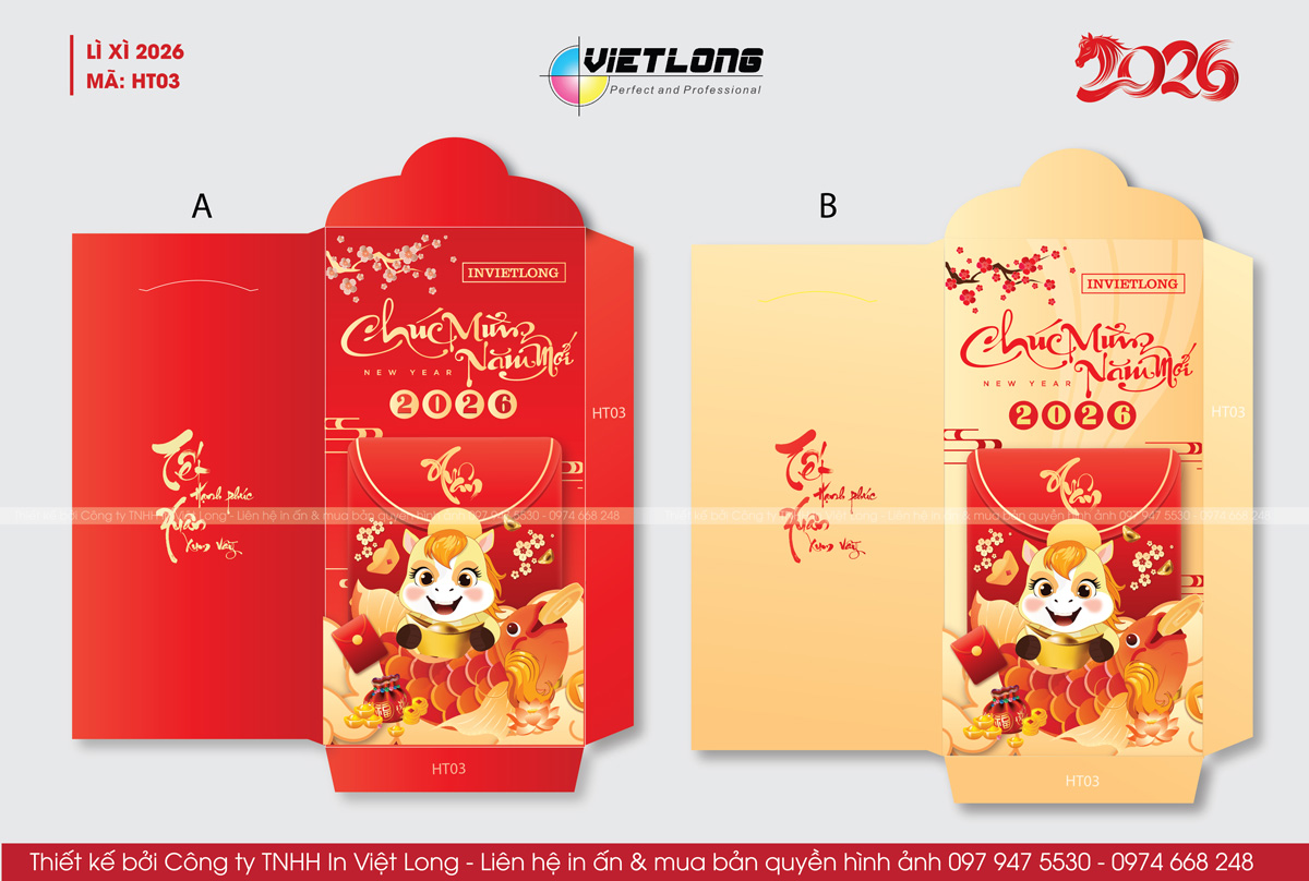 Mẫu lì xì 2026 dễ thương cute