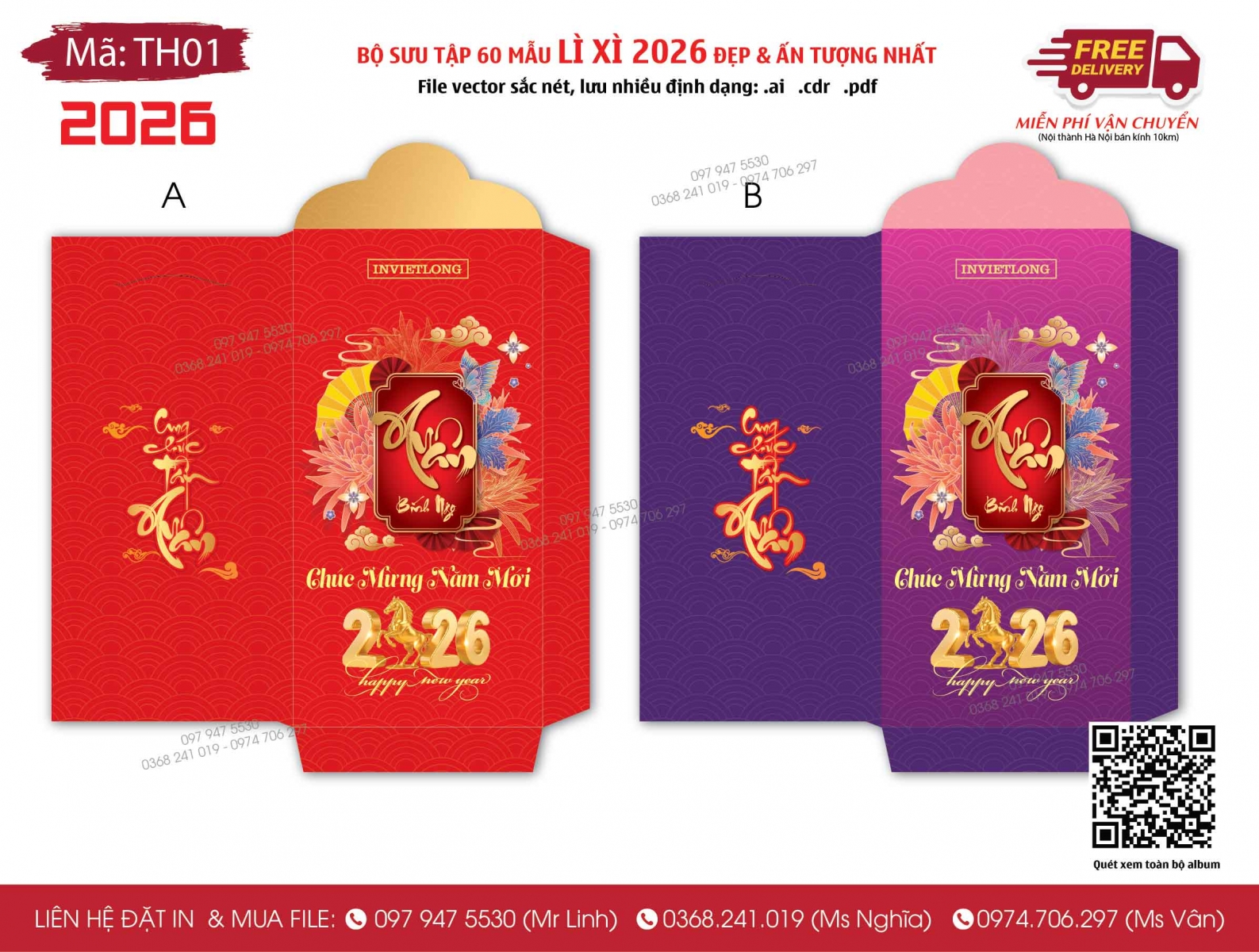 Xưởng in bao lì xì Tết 2026 Hà Nội