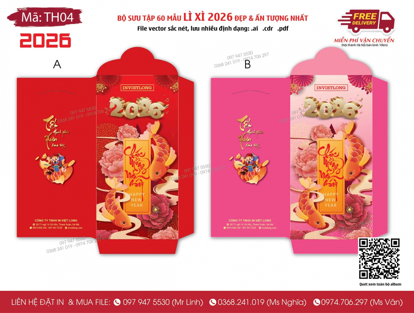 Công ty thiết kế và in bao lì xì Tết chuyên nghiệp