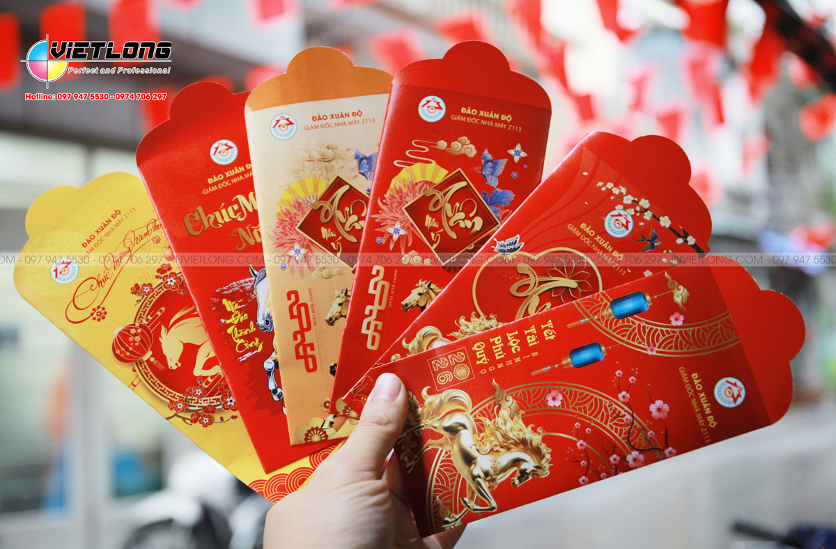 Mẫu bao lì xì 2026 ấn tượng