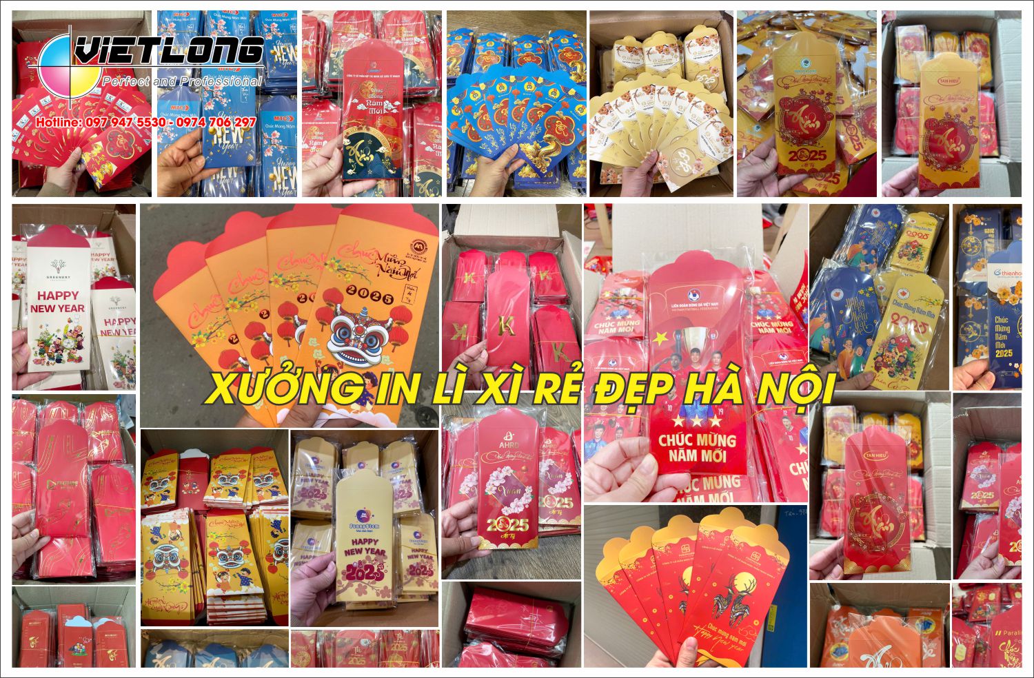 Xưởng in bao lì xì rẻ đẹp Hà Nội