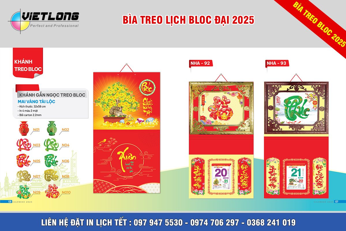 Công ty in lịch Tết 2025 tại Hà Nội