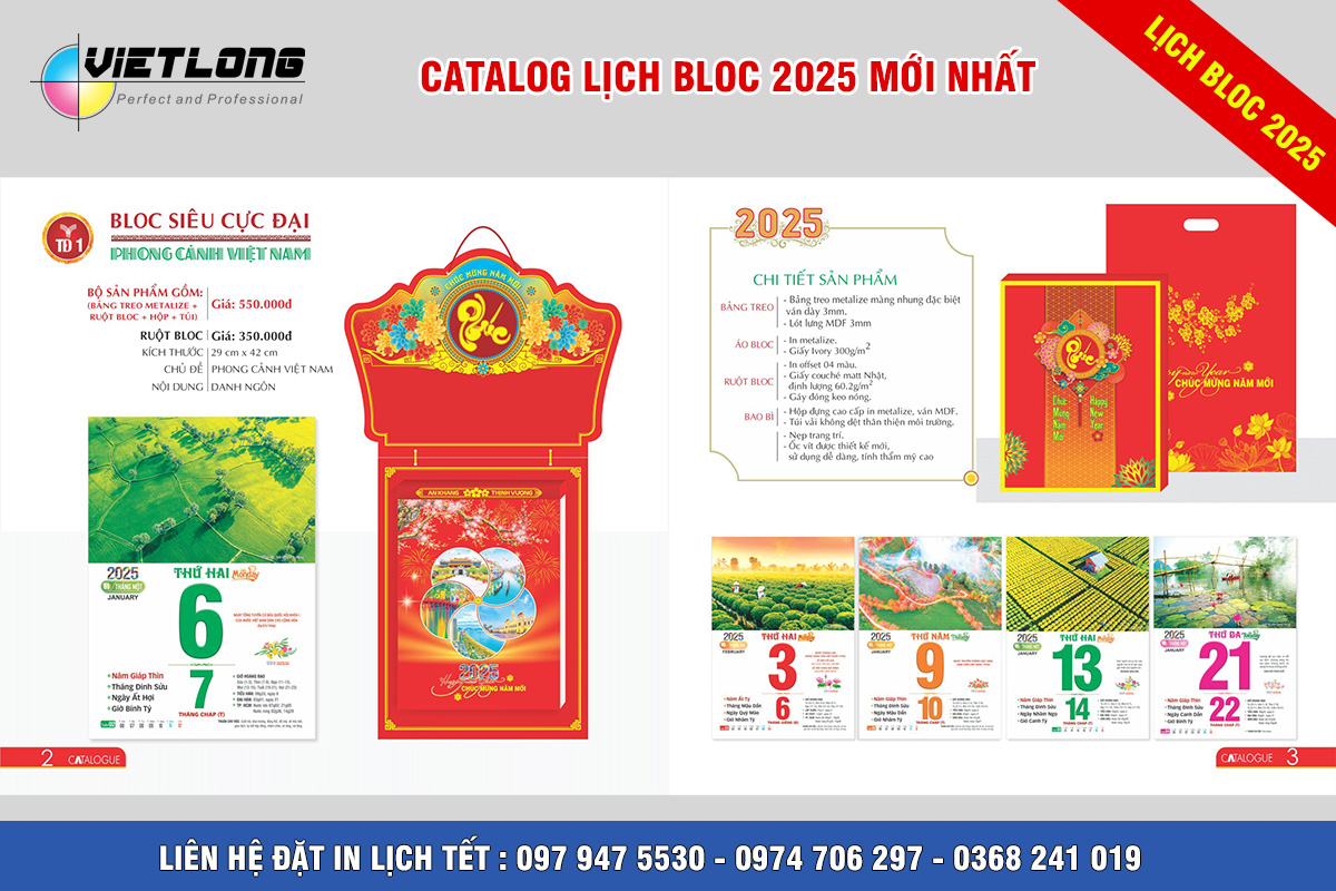 in lịch Bloc 2025 nhanh rẻ chiết khấu cao