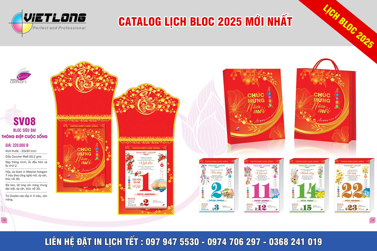 Mẫu bloc siêu đại 2025 chủ đề thông điệp cuộc sống20x30cm