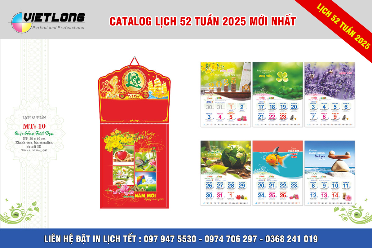 In lịch 52 tuần 2025 tại hà Nội mẫu MT10 cuộc sống tươi đẹp