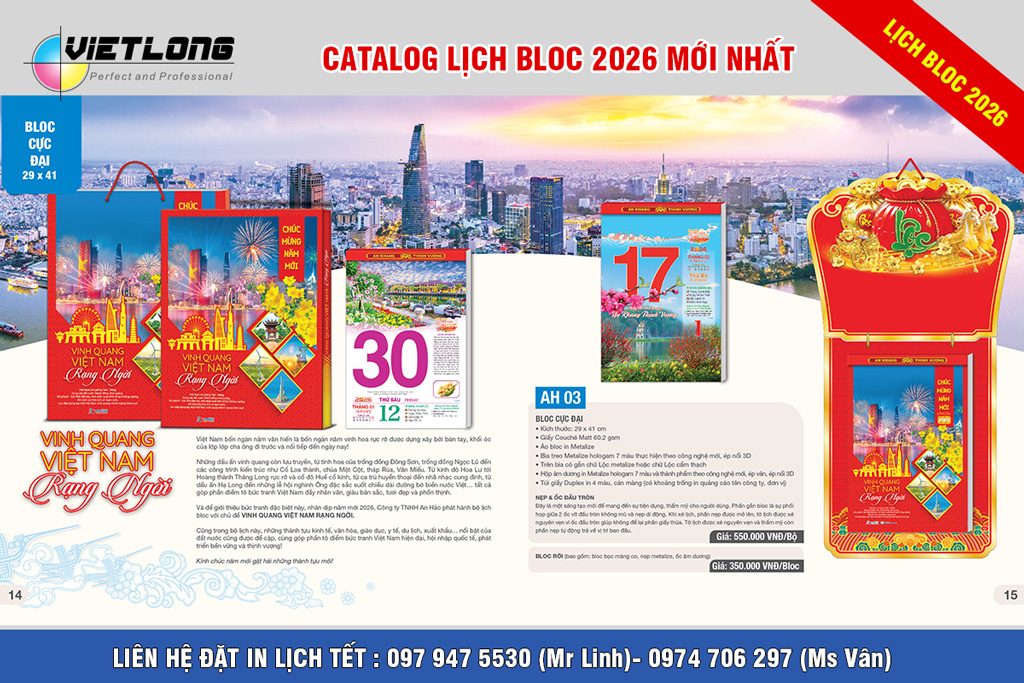 Bloc 2026 cực Đại 29x41cm chiết khấu cao tại Hà Nội