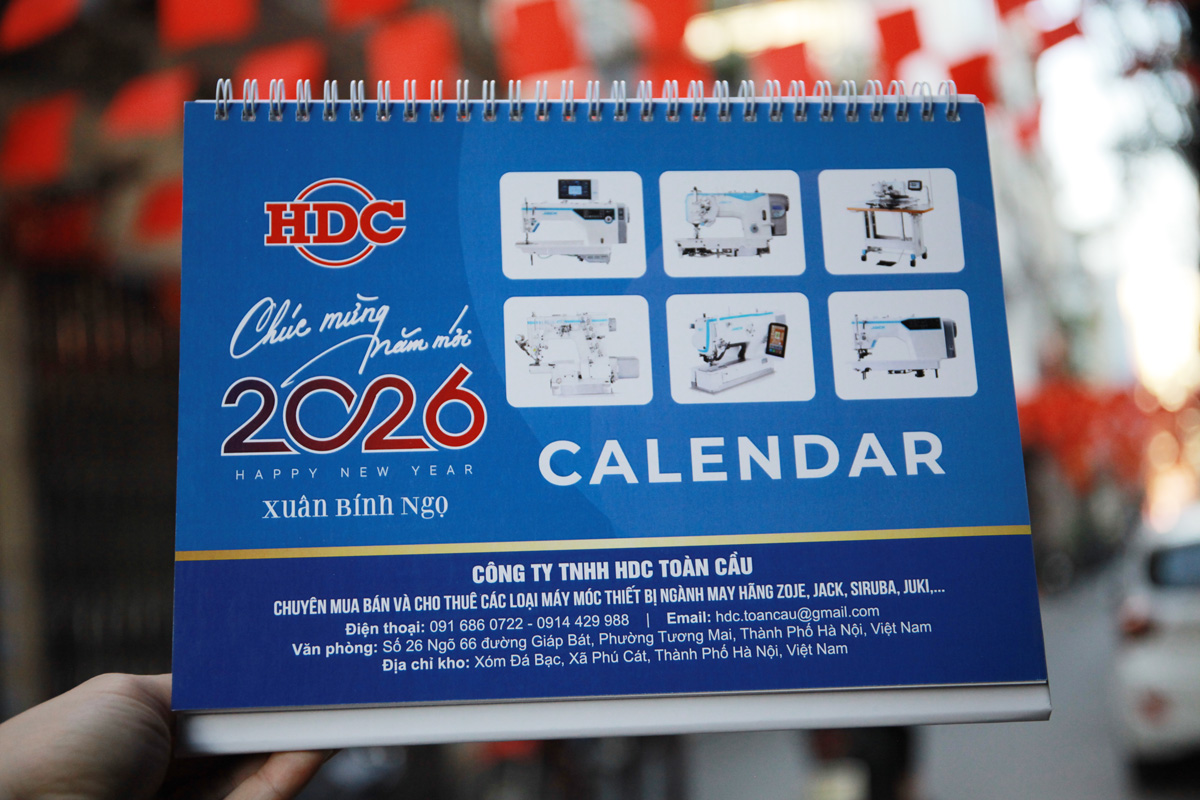 Công ty in lịch Tết để bàn 2026 rẻ đẹp Hà Nội