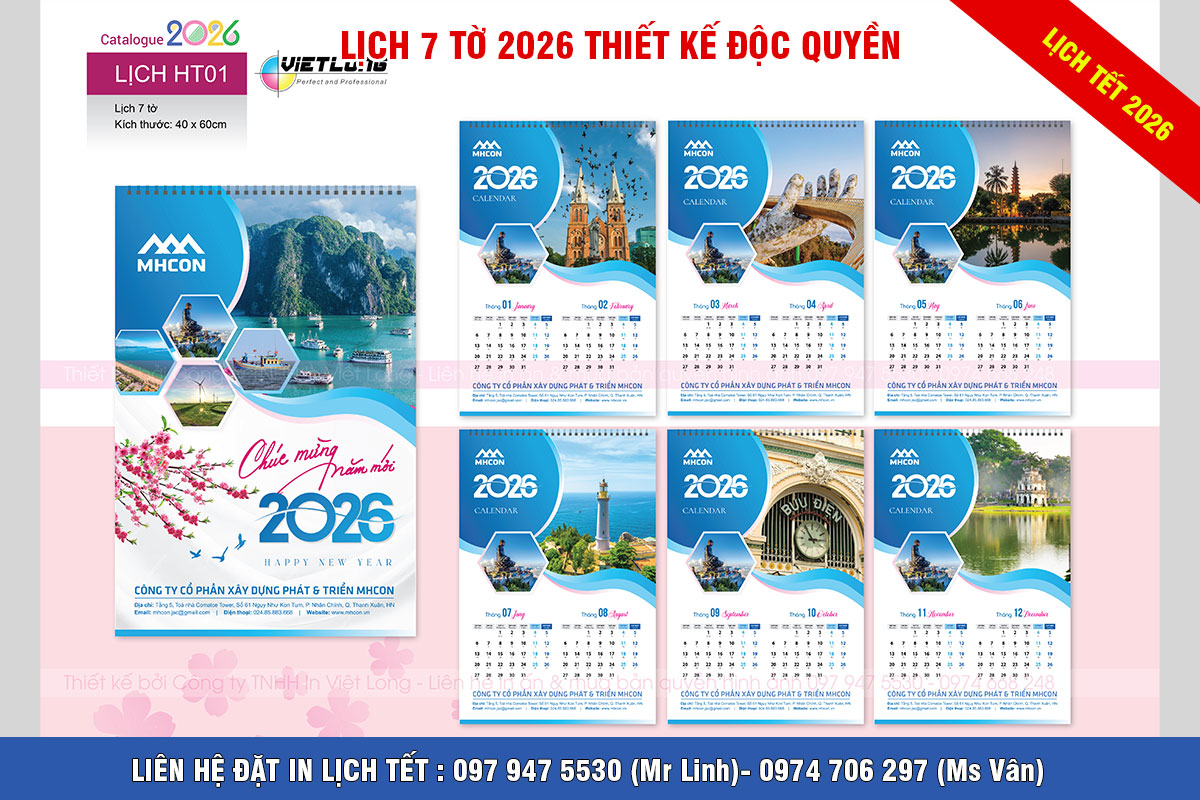 File in vector lịch 7 tờ treo tường 2026