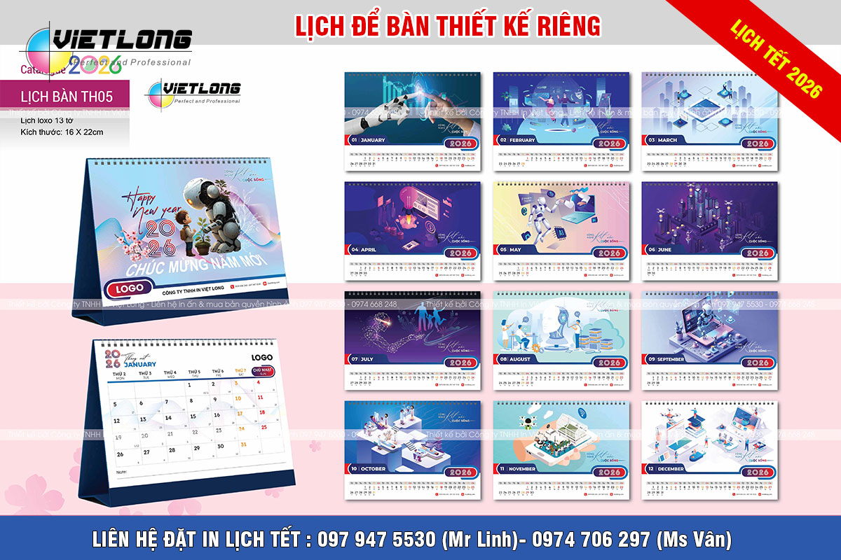 File in lịch tết để bàn thiết kế 2026 vector