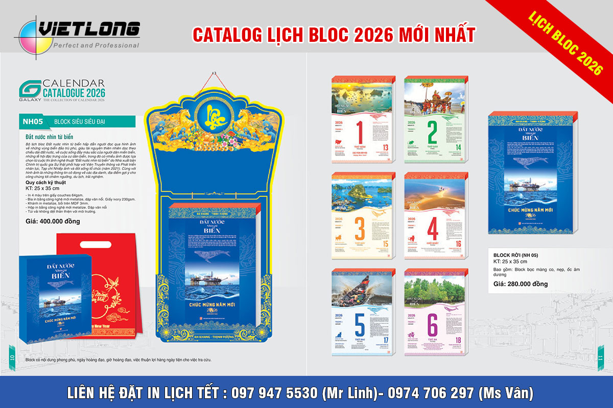 Mẫu bloc siêu địa 2026 chủ đề đất nước biển đảo