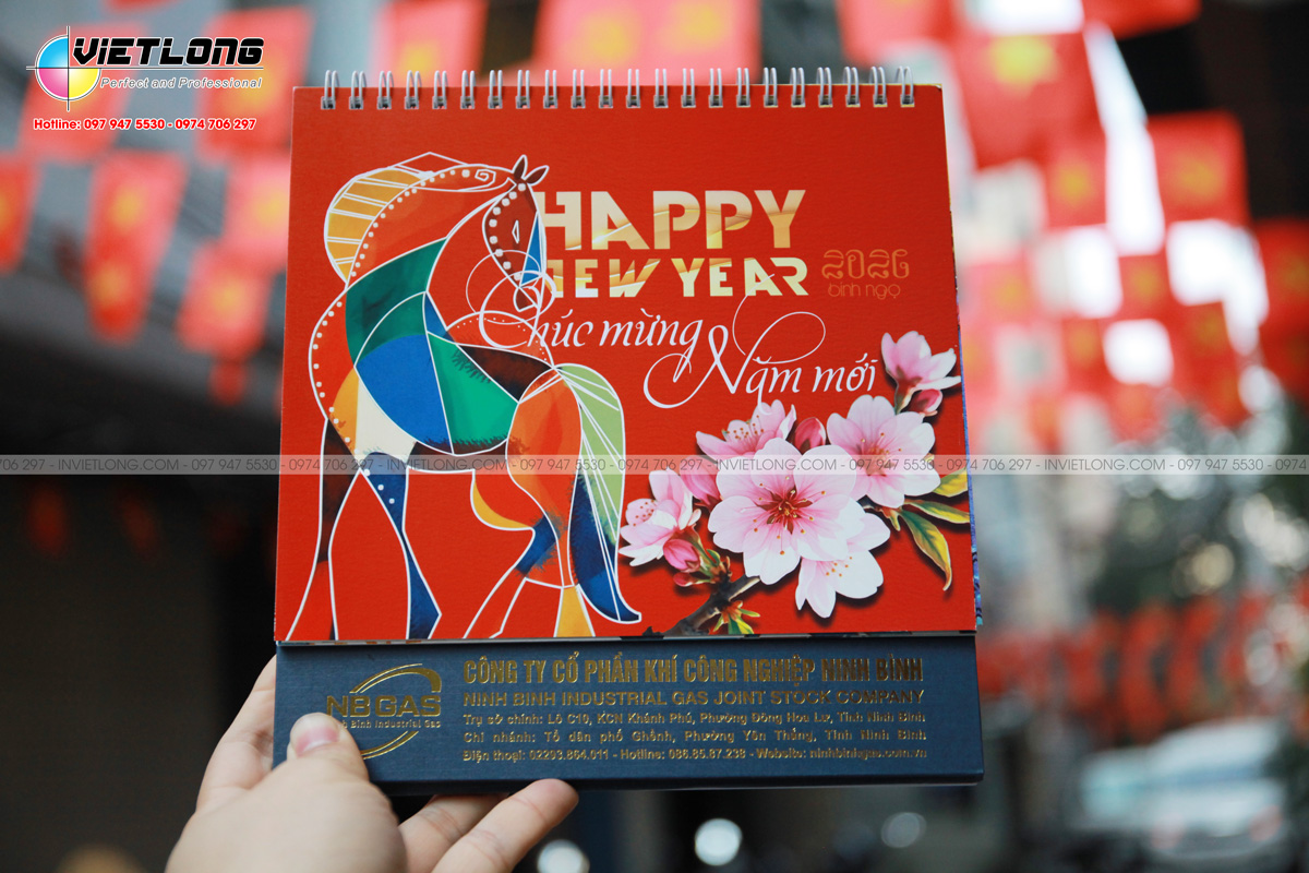 In lịch Tết để bàn 2026