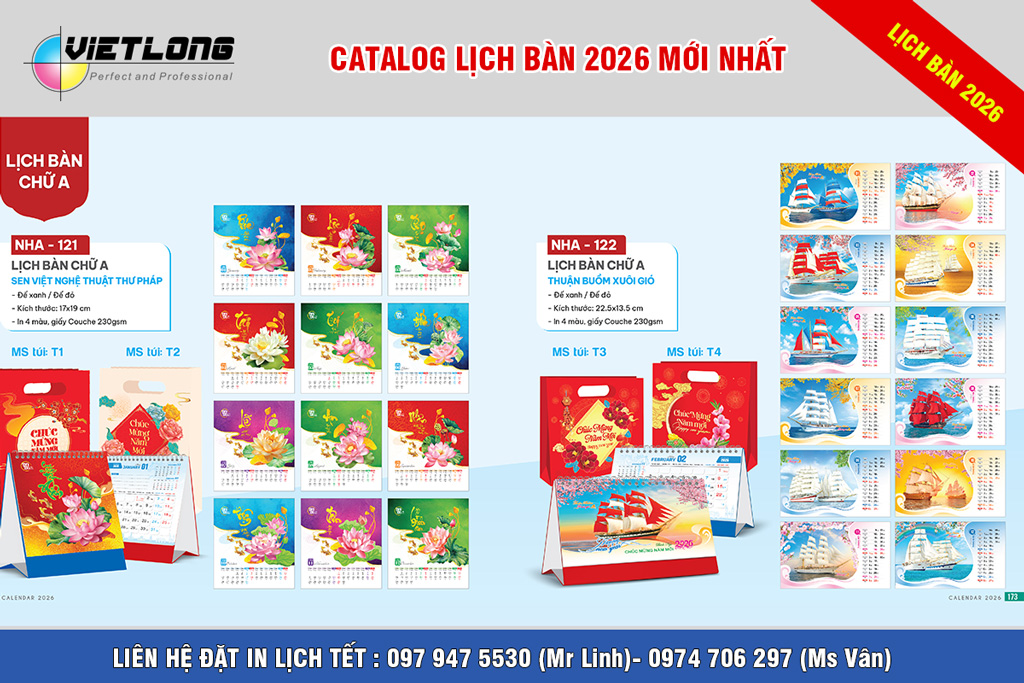 In lịch tết để bàn giá rẻ Hà Nội