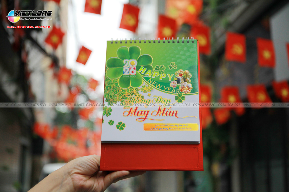 Mẫu lịch bàn A 2026