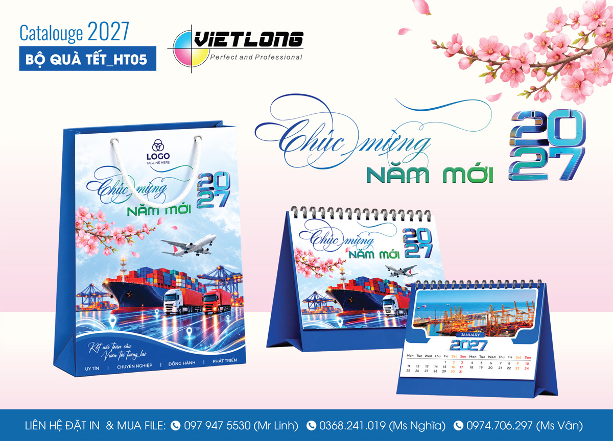 Thiết kế túi đựng lịch bàn theo yêu cầu