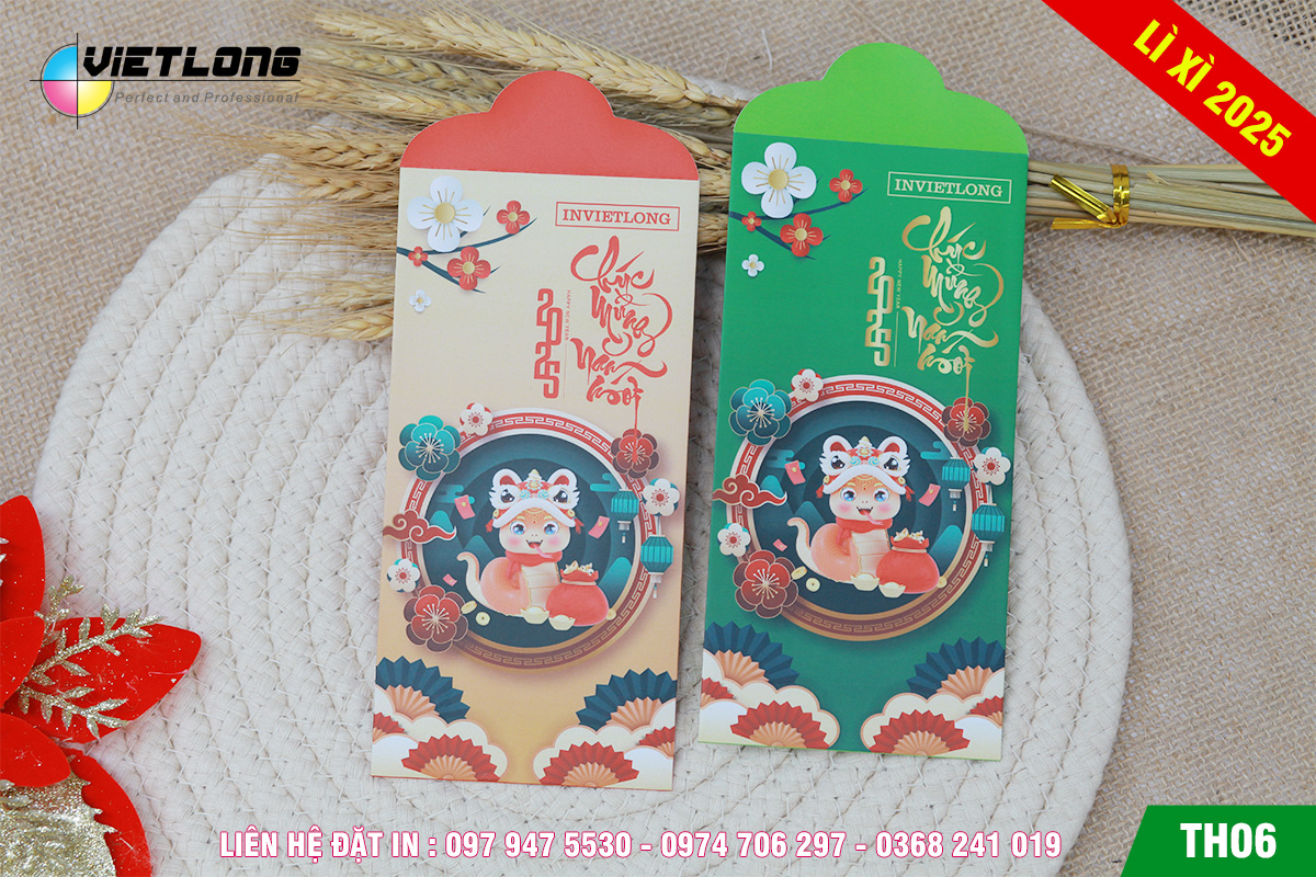 Mẫu lì xì 2025 TH06